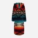 Pendleton Terry Robe - Saltillo Sunset Flerfarget S/M