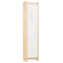 vidaXL Romdeler 6 paneler krem 240x170x4 cm stoff