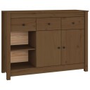 vidaXL Skjenk honningbrun 100x35x74 cm heltre furu