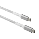 Dbramante1928 USB-C Ladekabel 1,2 m Flettet Hvit - 100W Resirkulert