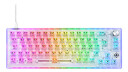 Deltaco DK460 65% Mekanisk Gamingtastatur med RGB – Hvit, Transparent