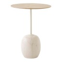 &Tradition Lato LN8 Bord 40 cm Lakkert Eik / Crema Diva Marble