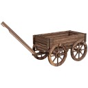 Trevogn Blomsterkasse Plantevogn 30 kg Karbonisert