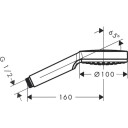 Hansgrohe Crometta Hånddusj Green 6 l/min, 1jet, Hvit/Krom
