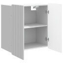 vidaXL Vegghengt skap Høgglans hvit 59 x 31 x 64 cm Konstruert tre