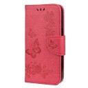 Trolsk Lommebokdeksel Sommerfugler (iPhone 13 Pro) Rosa