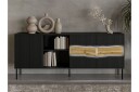 Stintino Skjenk 190x40 cm - Svart/Brun