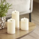 Edelweiss   LED kubbelys 7,5x12,5 cm ivory