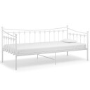 vidaXL Ramme til sovesofa hvit metall 90x200 cm