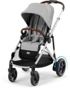 Cybex e-Gazelle S Tvillingvogn, Stone Grey/Silver