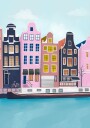Amsterdam Poster Plakat / 50x70cm