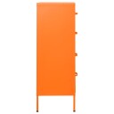 vidaXL Kommode oransje 80x35x101,5 cm stål