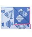 Organisk bomullsteppe 100 x 135 cm. FISK