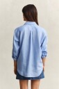 GANT Rel Linen Ls Shirt Blue 34