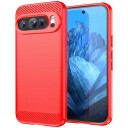 EIDERWOOD Google Pixel 9 Brushed Carbon Deksel - Rød