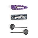 Wednesday hårspenner 4-pk