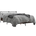  Sengeramme brun eik 135x190 cm konstruert tre og metall 8721102613722