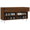 vidaXL Skobenk brun eik 102x35x55 cm konstruert tre