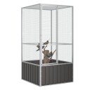 Fuglebur Antrasitt 111X107X211.5 cm Galvanisert Stål