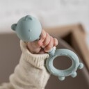 Nattou Soft Silicone Rangle med Bitering Pastellgrønn