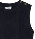 Hust and Claire Vest Strikk Perrie Navy Hust and Claire 74 Vest Blå