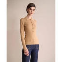 Ines de la Fressange Paris Dame Strikkevarer Beige S,