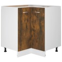 vidaXL Kj?kkenskap r?kt eik 75,5x75,5x80,5 cm konstruert tre