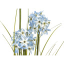 Europalms Allium Grass, Artificial Plant Blue, 120 Cm