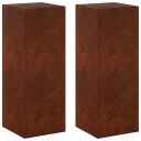 vidaXL Planteholder 2 pcs Rusten 30 x 30 x 80 cm Cortenstål