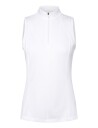 Callaway Ribbed Sleeveless Golf Polo   White   S