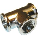 3/8" T-stykke forkrommet messing avsinkningsfri