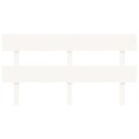 vidaXL Sengegavl hvit 164x3x81 cm heltre furu