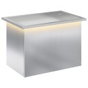 vidaXL Hageplantekasse med LED Sølv 40 x 60 x 40 cm Galvanisert stål