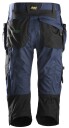 Snickers Piratbukse 6905 Flexiwork Unisex, Str. 60, Marine/Sort