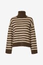 Selected FEMME - Polohals slfLulu LS Knit Roll Neck - Natur