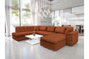 Dynir Sofa med Sjeselong og Divan 4 seter   Oransje