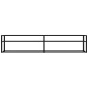vidaXL TV-benk svart 200x40x40,5 cm herdet glass
