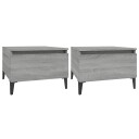  Sidebord 2 stk grå sonoma 50x46x35 cm konstruert tre 8720845668747