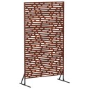vidaXL Personvernsvegg 100 x 50 x 180 cm Cortenstål Rusten