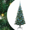  Kunstig Forhåndsopplyst Juletre grønn 150 cm PVC og metall