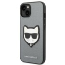 Karl Lagerfeld Saffiano Choupette Hardcase til iPhone 14 Plus 6,7" - Sølv