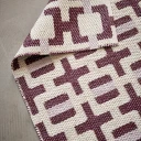 Pappelina Tom teppe Burgundy/Cream/Pale Rose 70 x 120 cm