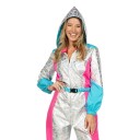 Wilbers & Wilbers 80-talls Skidress Sølv Kostyme Large 004845-H-044