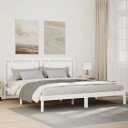  Ekstra lang sengeramme uten madrass hvit 180x210 cm heltre