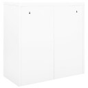 vidaXL Skap med skyvedør 90x40x90 cm stål hvit