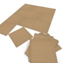 Helteppe   Almeria Tekstilfliser 24 stk. beige Størrelse: 50 x 50 cm
