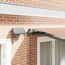 vidaXL Manuell Uttrekkbar Markise med LED Flerfarget Stripe 350x250 cm