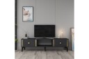 Male TV-benk 150 cm - Antrasitt/Gull