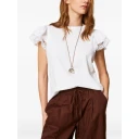Twinset Dame Topper Hvit XL,