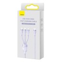 Baseus Flash Series 2 3-i-1 USB-kabel 100W 1,5m Lilla